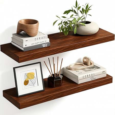 I Finally Found Ledge Shelves That Let Me Swap Photos Without Extra Holes cover photo collage