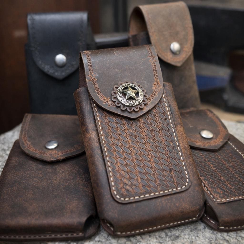 I Finally Found Handmade Leather Phone Cases That Age Beautifully cover photo collage