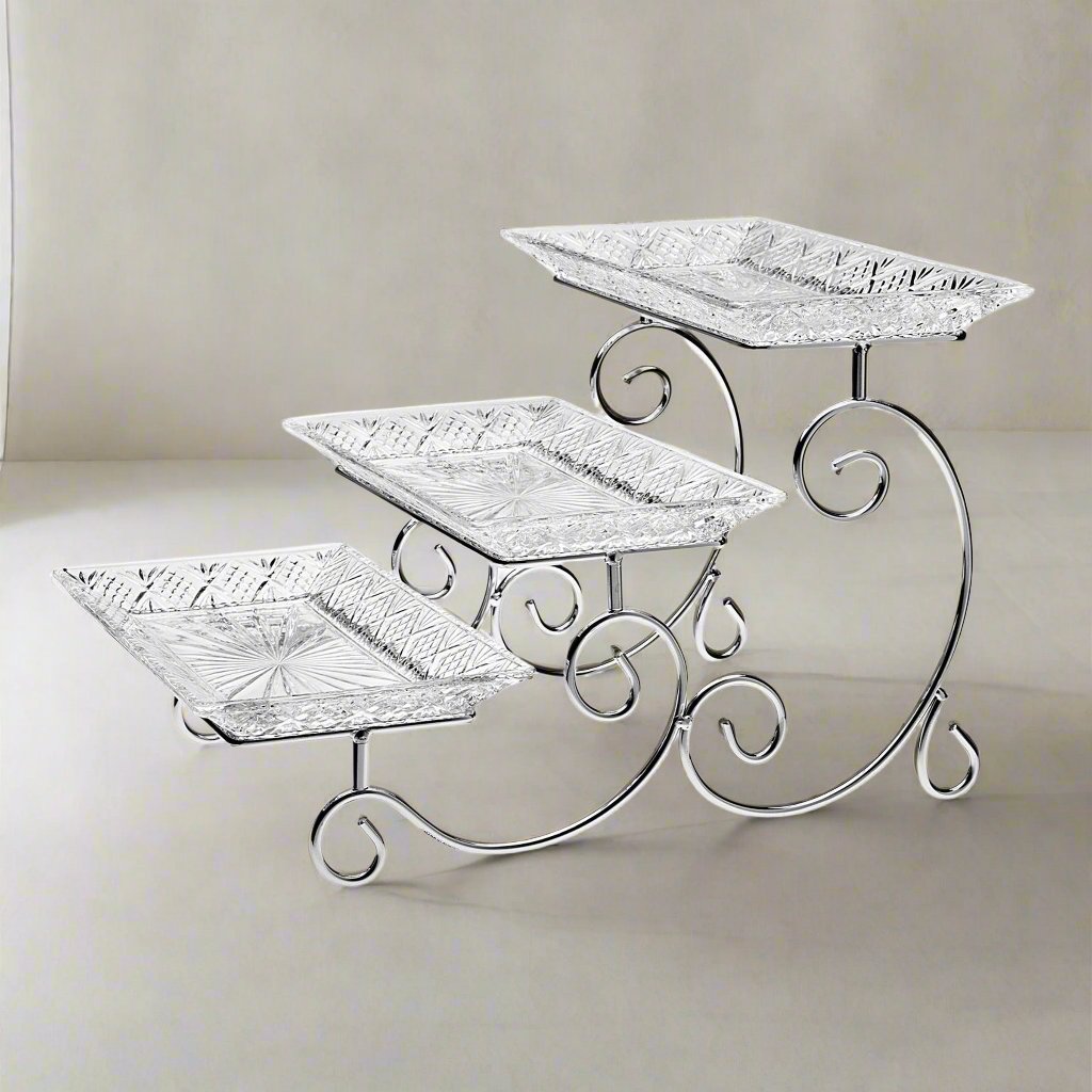 I Finally Found Serving Stands That Stopped My Holiday Table From Looking Like a Buffet Wreck cover photo collage