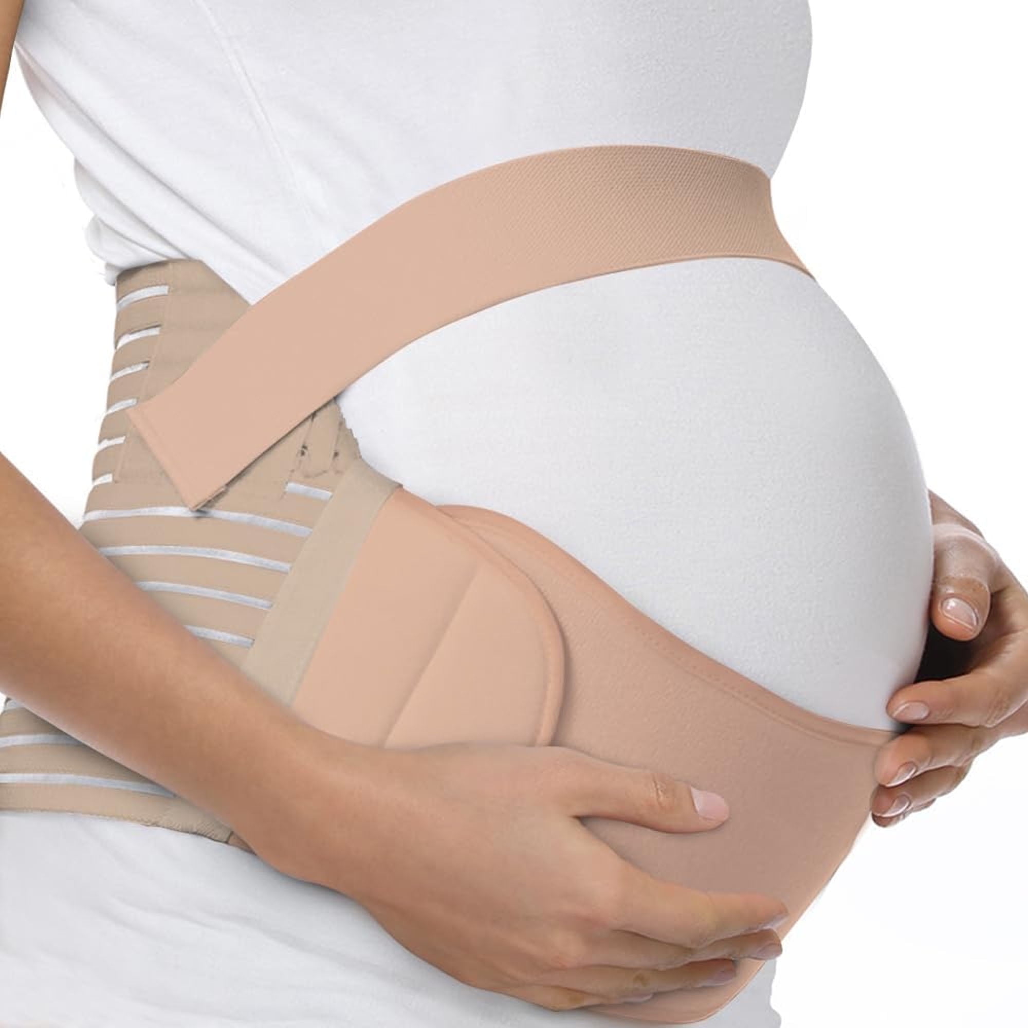 I Finally Found a Support Belt That Eased My Third Trimester Back Pressure cover photo collage
