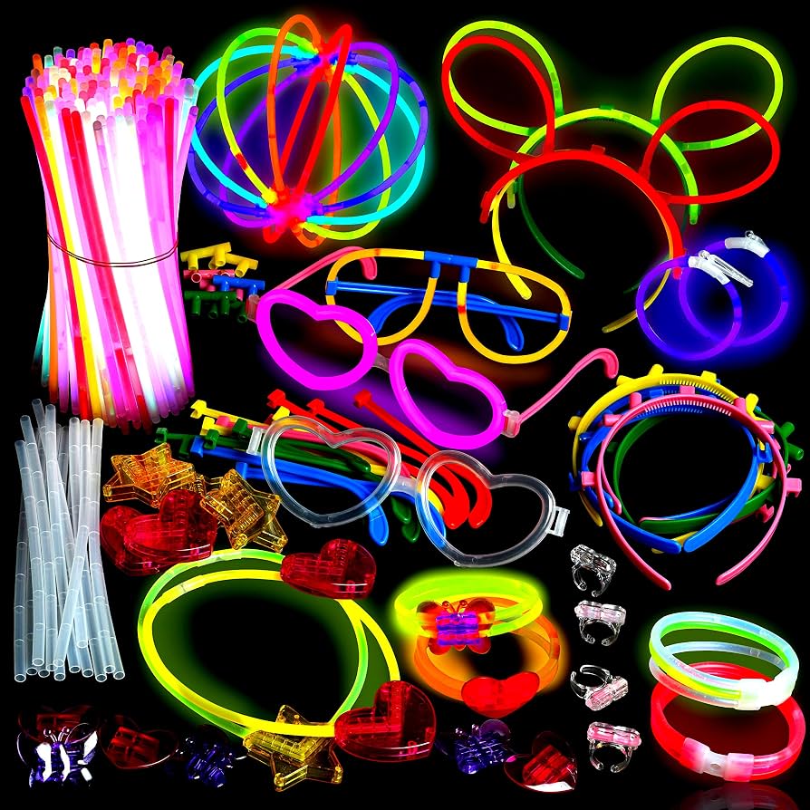 Glow Stick Sleepover Dance Party Supplies I Keep Stocked for My Kids cover photo collage