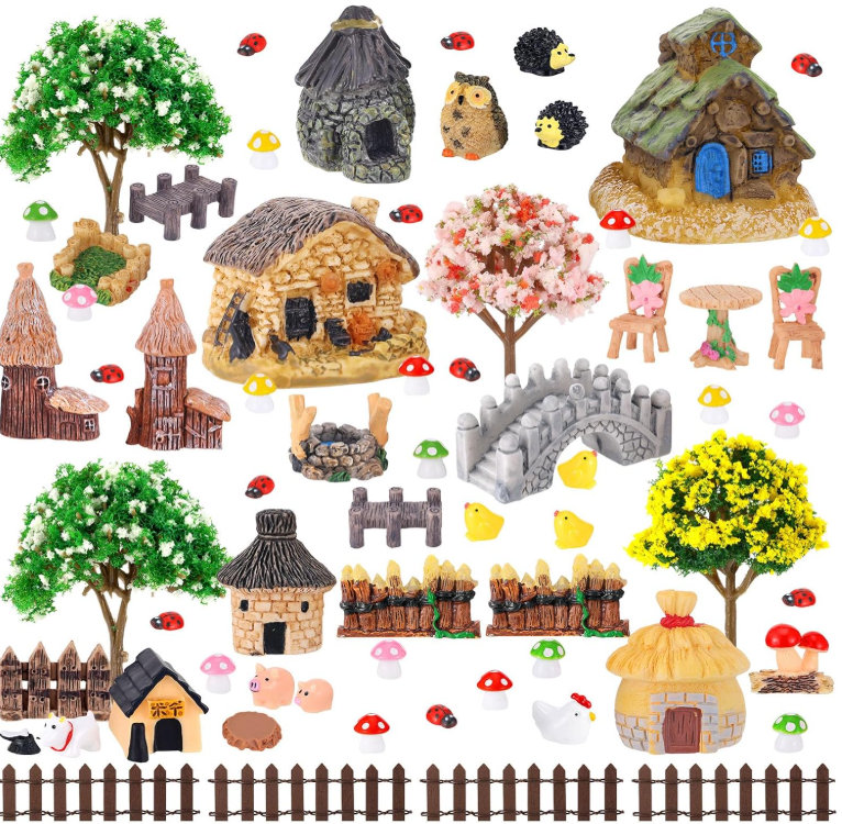 Fairy Garden Kits I Set Up With My Daughter Among Our Flowers cover photo collage