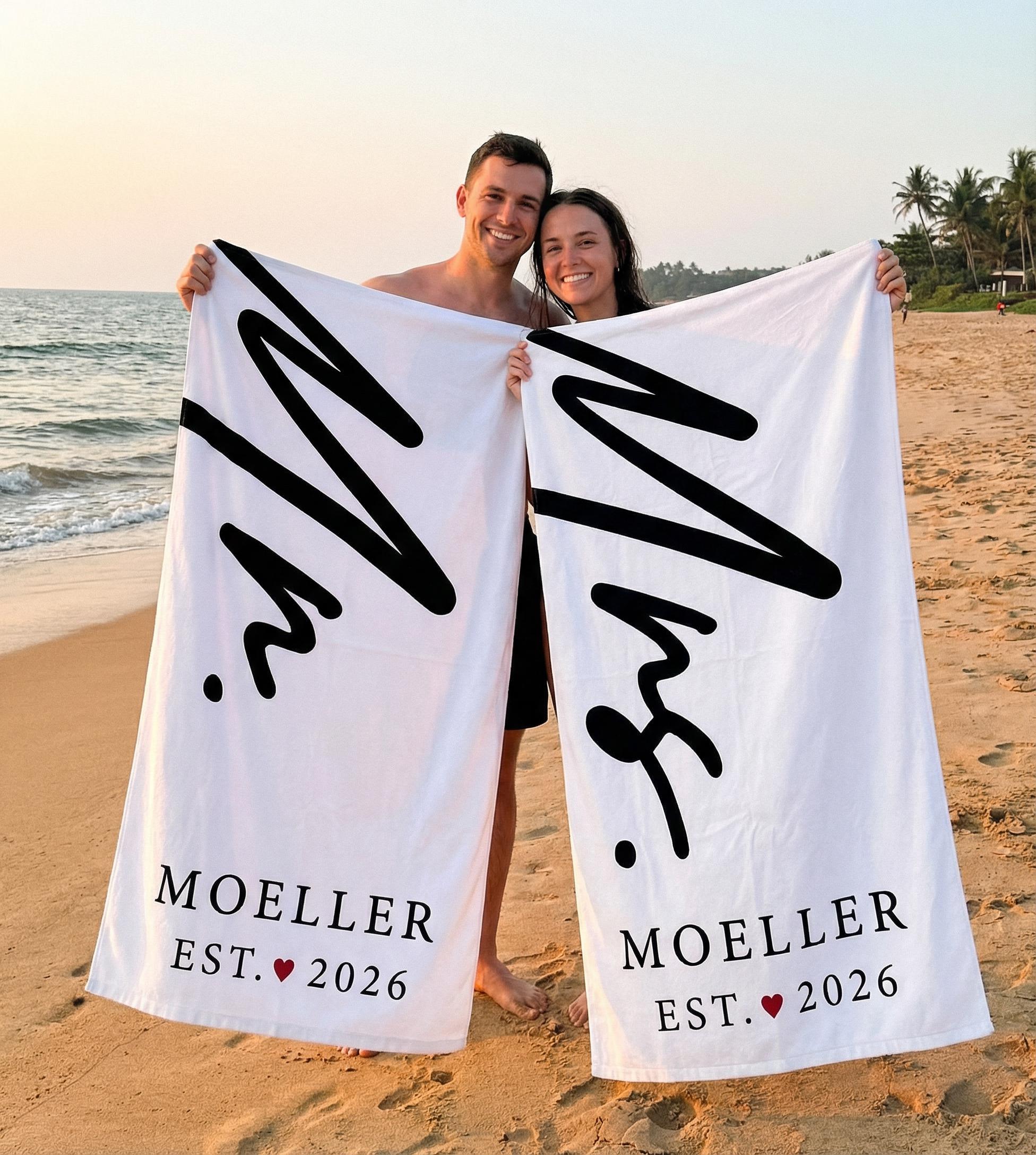 Personalized Wedding Towels I Wish I Had When We First Moved In cover photo collage