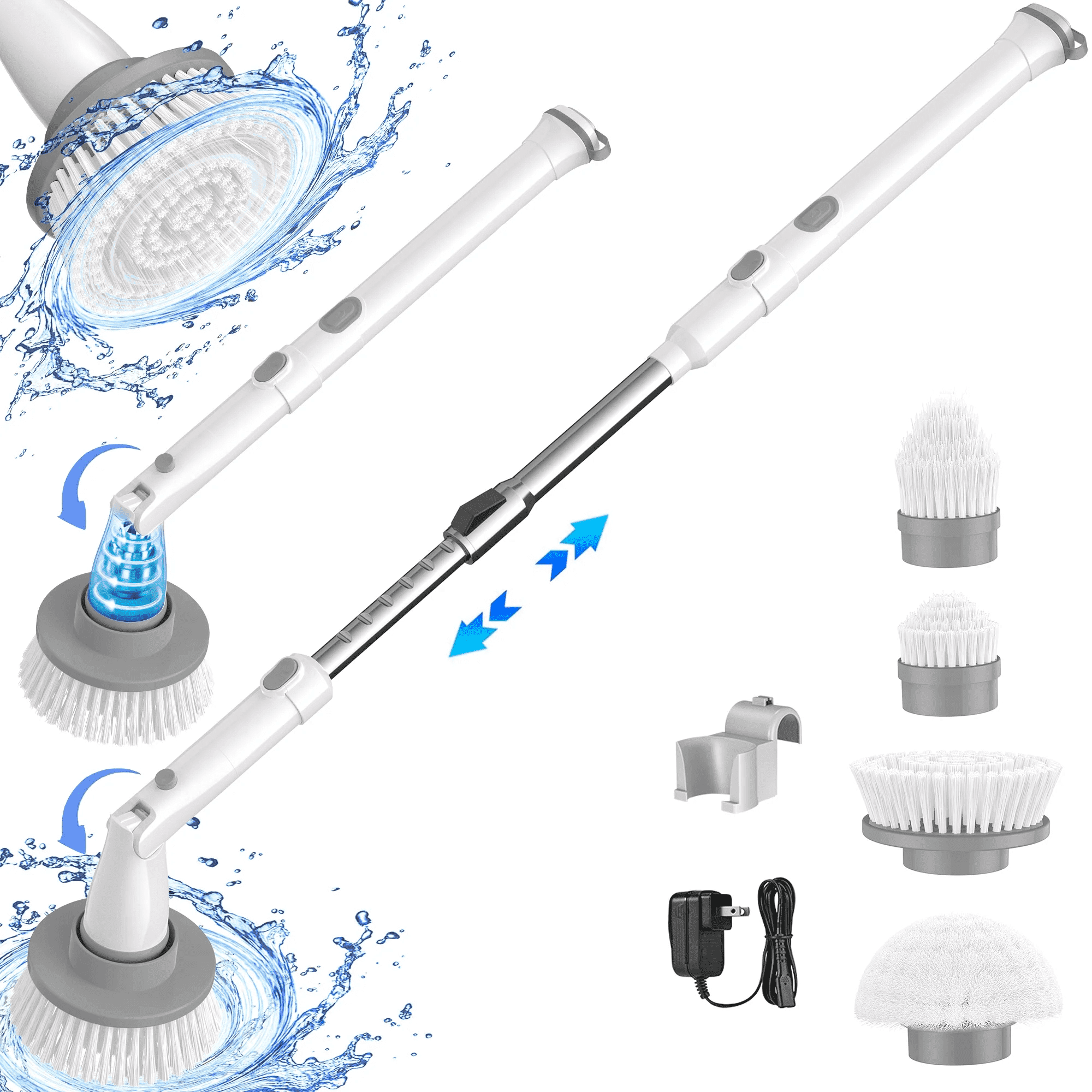 I Finally Found Cleaning Tools That Got My Tile Grout Spotless Standing Up cover photo collage