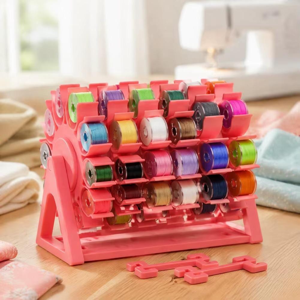 I Finally Found Bobbin Storage That Keeps Every Color Organized and Visible cover photo collage
