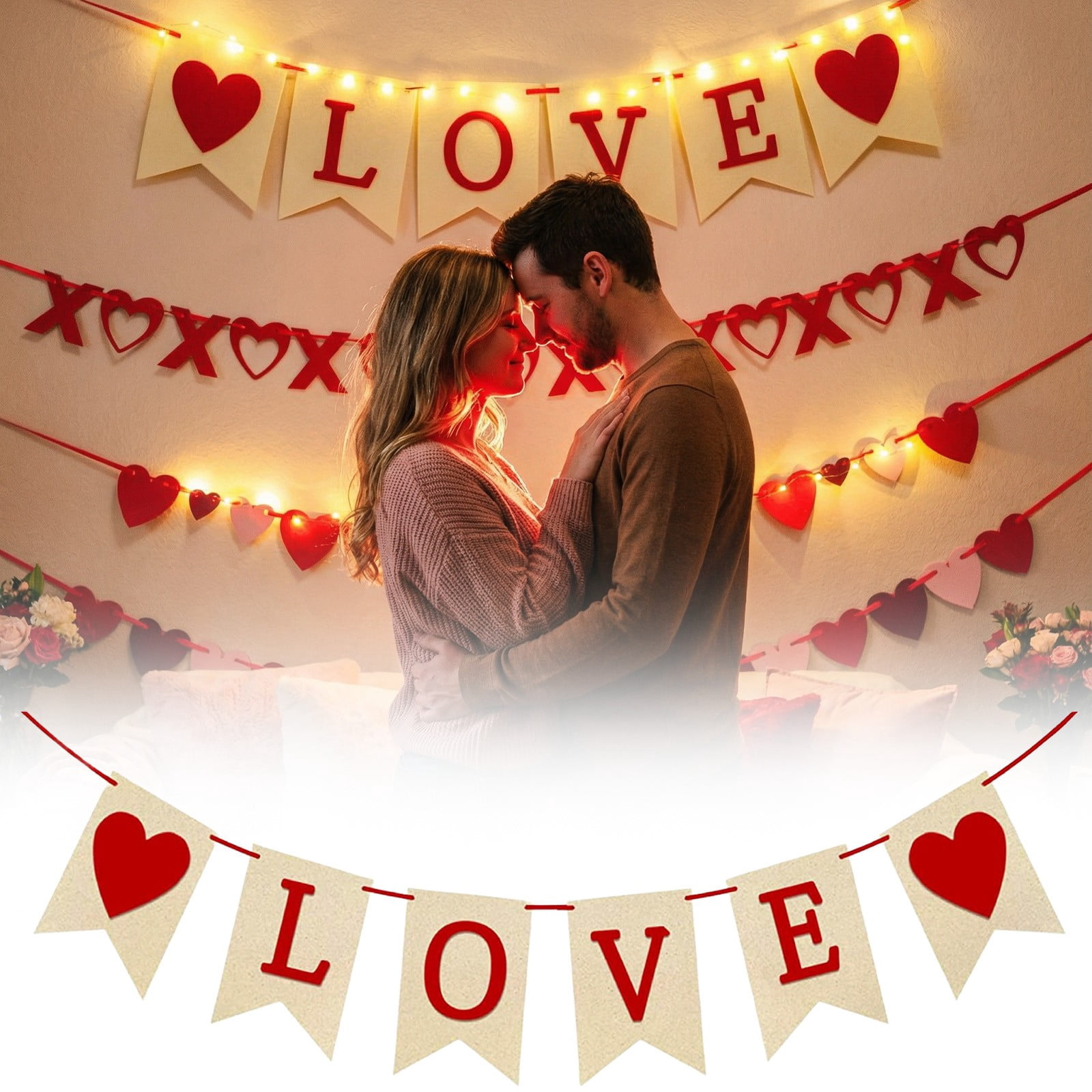 Valentine Decor I String Across My Mantle and Actually Love Looking At cover photo collage