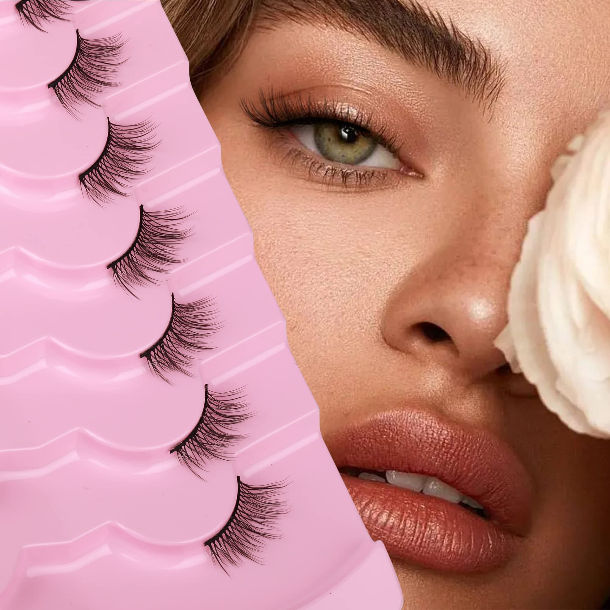 Lashes, brows and mascara cover photo collage